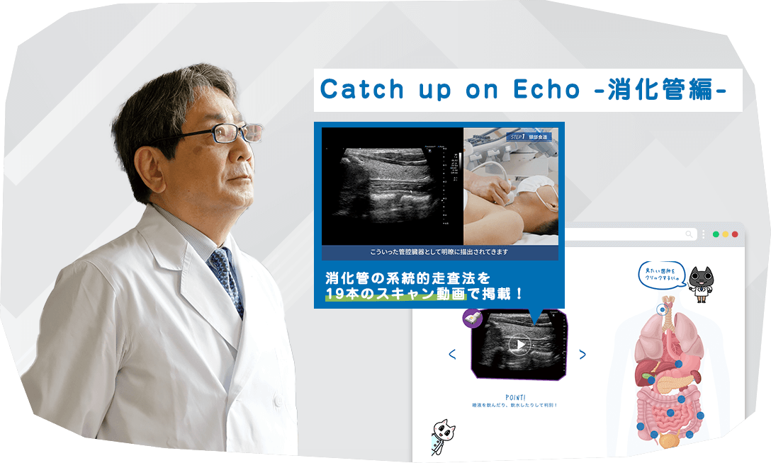 Catch up on Echo　消化管の撮り方